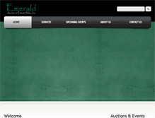 Tablet Screenshot of emeraldauction.com